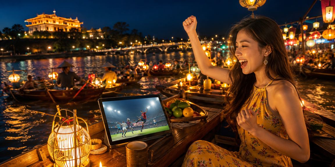 Không khí chợ đêm Huế với người tham gia cá cược online tại f1685